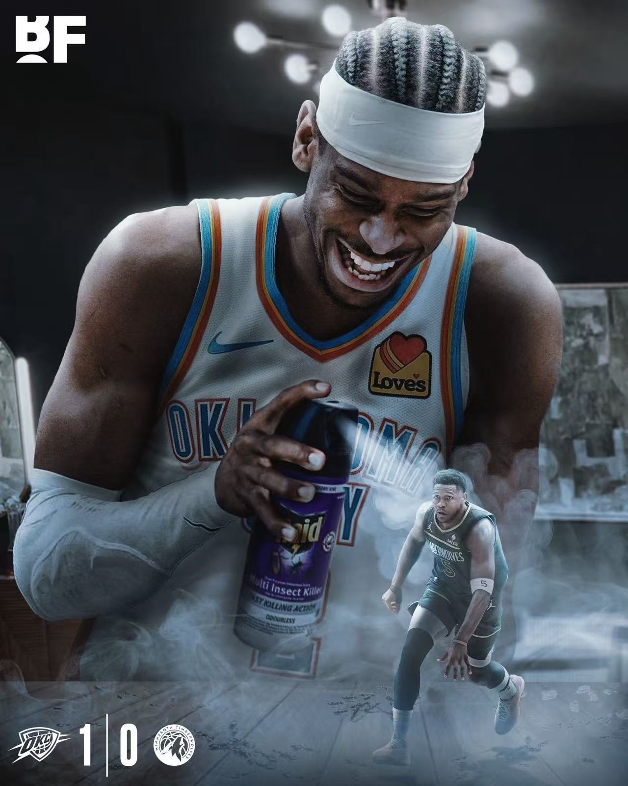 乔治进攻端无人可挡，雷霆带走森林狼